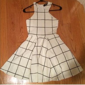 Black and White Mini Dress